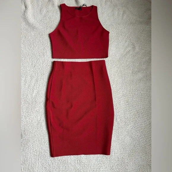Skirts | Beautiful Bandage Bodycon Two Piece Skirt Set Sz M S Nwt | Poshmark